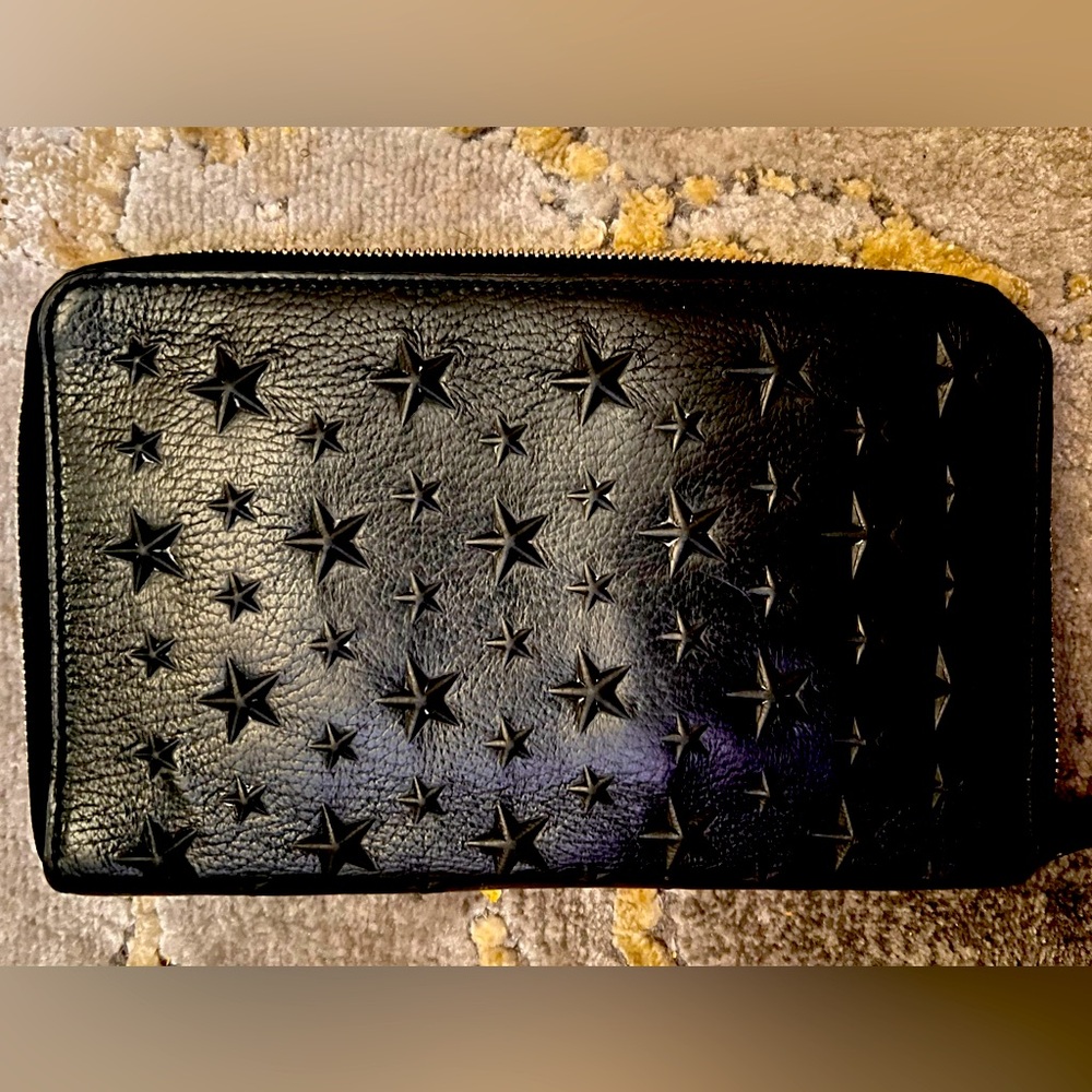 EUC Jimmy Choo Leather Star Wallet